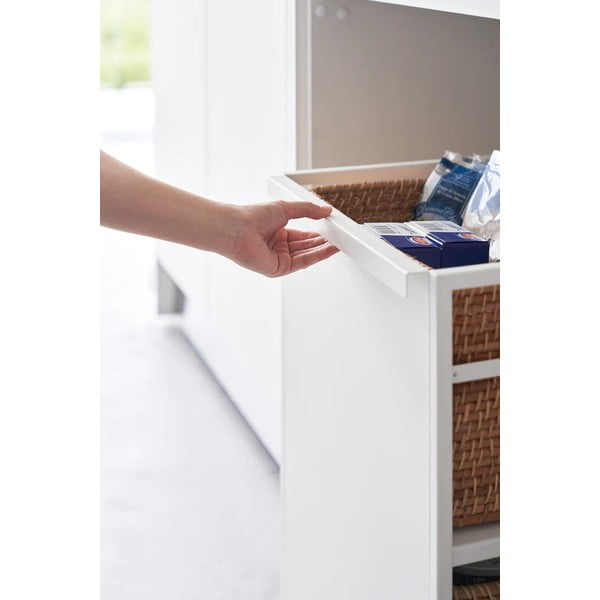 Bijeli metalni regal na kotačima 42x60 cm Tower – YAMAZAKI-image-1