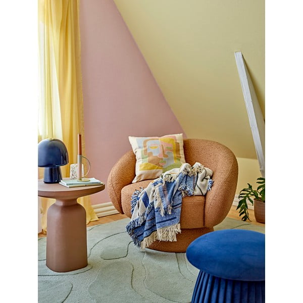 Tamno plava stolna lampa sa staklenim sjenilom (visina 26,5 cm) Paddy – Bloomingville-image-3