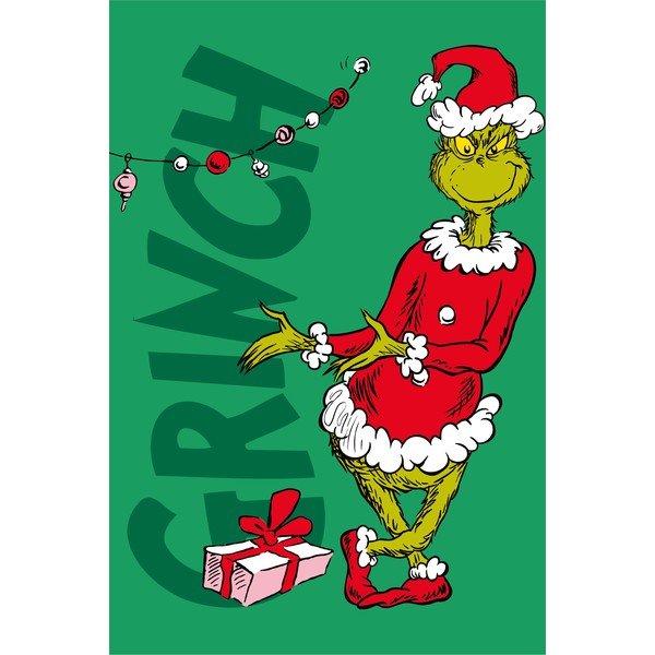 Zelena deka za bebe od mikroflanela 100x150 cm Grinch – Jerry Fabrics
