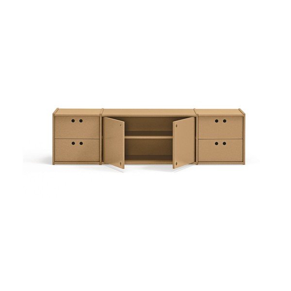 TV komoda u prirodnoj boji 157x42x40 cm Wally – Teulat-image-2