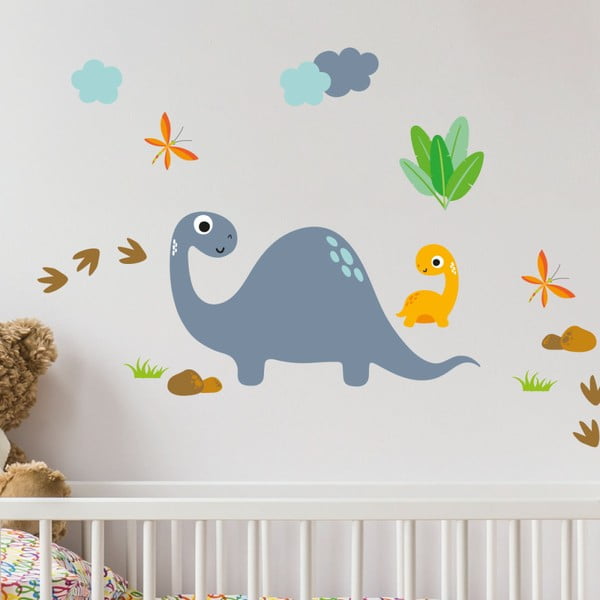 Dječje zidne samoljepljive naljepnice Ambiance Cute Dinosaurus Stickers-image-1