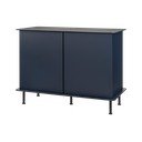 Tamno plava komoda s rupom za kabele 120x88x50 cm Suumo – noo.ma