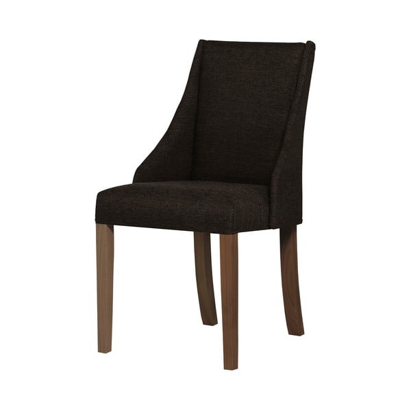 Smeđa stolica s tamno smeđim nogama od bukovog drveta Ted Lapidus Maison Absolu
