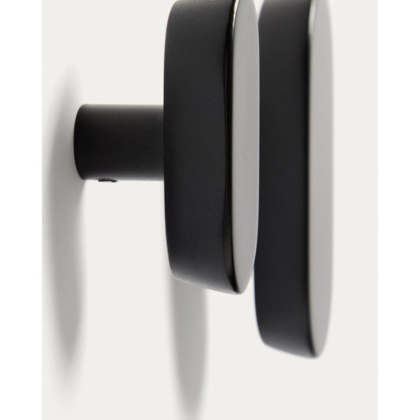 Crne zidne kuke u setu 2 kom od masivne bukve Arely – Kave Home-image-2