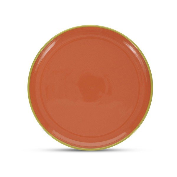 Zeleni/narančasti tanjur od kamenine ø 26 cm Duo – ONA