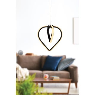 Crna metalna LED viseća svjetiljka ø 22 cm Sevinc – Squid Lighting