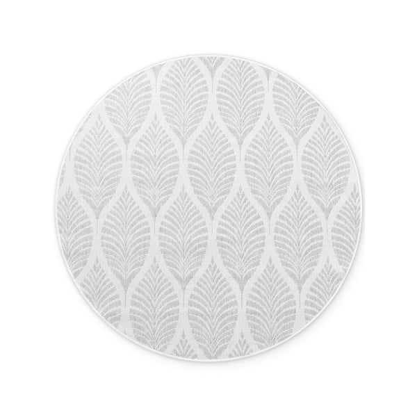 Sivi/boje slonovače okrugao unutarnji i vanjski tepih ø 160 cm Duet Liora – NORTHRUGS