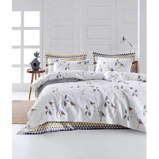 Bijeli pamučni pokrivač za bračni krevet 200x235 cm Pavlina - Mijolnir