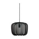 Crna viseća svjetiljka s tekstilnim sjenilom ø 40 cm Plumeria – Light & Living