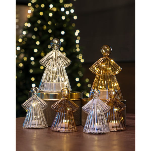 Smeđi svjetleći ukras u setu 2 kom ø 6,5 cm Alberte – Sirius-image-3