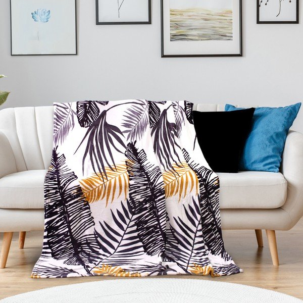 Deka od mikrovlakana DecoKing Jungle Fern, 150 x 200 cm-image-1