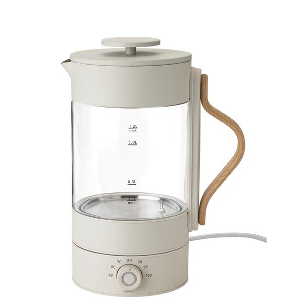 Bež stakleno kuhalo za vodu 1,2 l Emma – Stelton
