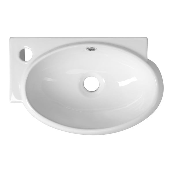 Bijeli keramički umivaonik za WC 43x28,5 cm Ribera – Sapho-image-3