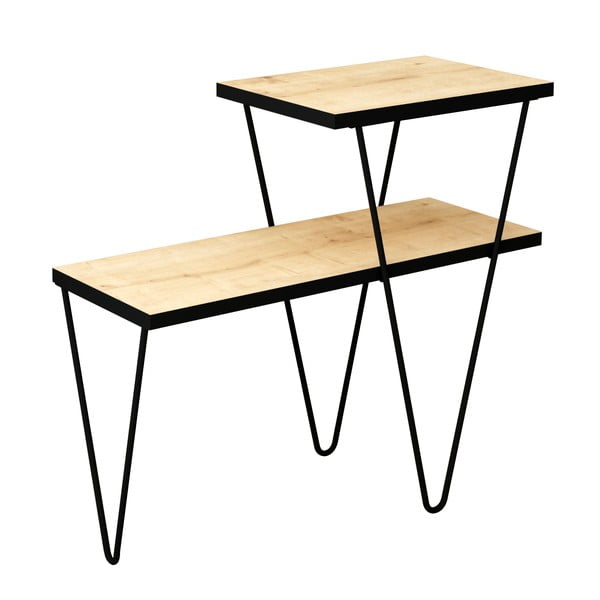 Pomoćni stolić s pločom u dekoru hrasta 25x60 cm Toros - Gauge Concept