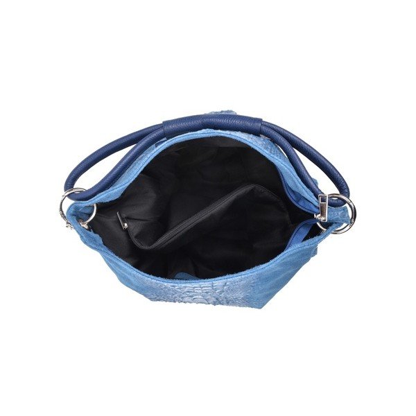 Luisa Vannini Zunna plava kožna torbica-image-3