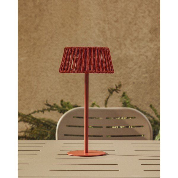 LED stolna/prijenosna vanjska svjetiljka sa solarnim panel (visina 30 cm) Aldet – Kave Home-image-1