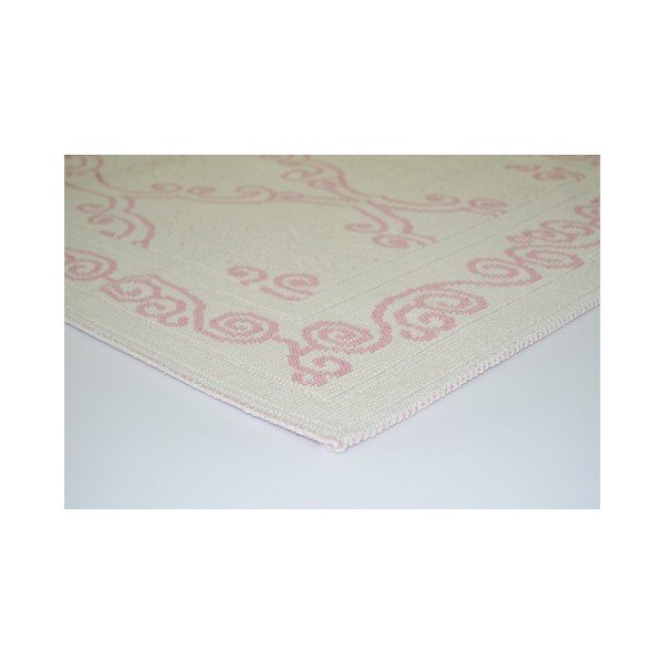 Puderasto ružičasti izdržljivi tepih Vitaus Osmanli Powder, 100 x 300 cm-image-1