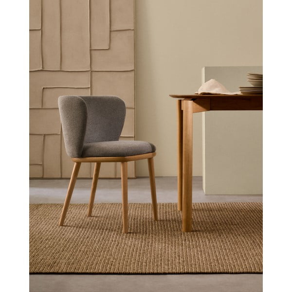 Svjetlo smeđa podstavljena blagovaonska stolica Ciselia – Kave Home-image-1