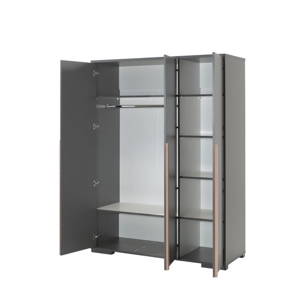 Tamno siva dječja garderoba 146x195 cm London – Vipack-image-2