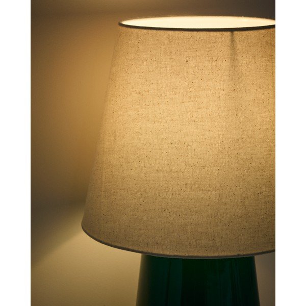 Zelena/boje slonovače stolna lampa keramička (visina 45,5 cm) Odra – Kave Home-image-2