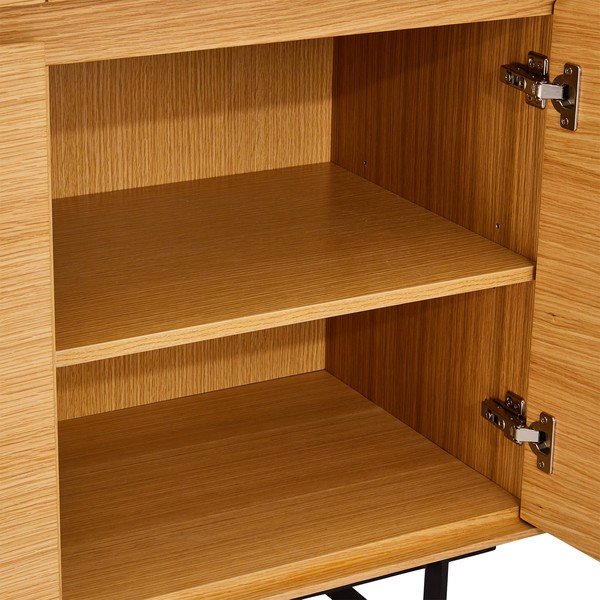 Smeđa vitrina u hrastovom dekoru Furnhouse Tokyo-image-4