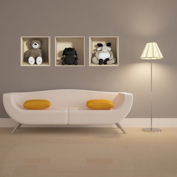 Set od 3 naljepnice s 3D efektom Ambiance Toys-image-1