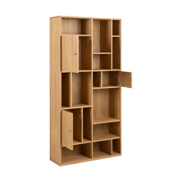 Biblioteka u dekoru hrasta u prirodnoj boji 90x180 cm Rangoon – Actona-image-1