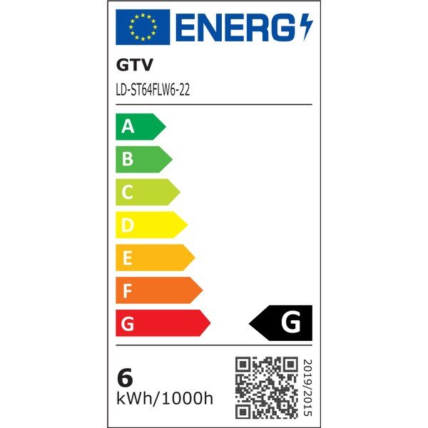 Žarulja sa žarnom niti s toplim svjetlom E27, 6 W – GTV-image-2