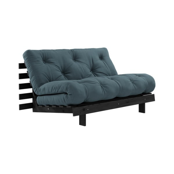 Petrolej zelena sklopiva sofa 140 cm Roots Black Night – Karup Design