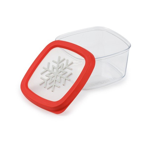 Crvena posuda za hranu Snips Snowflake, 1,5 l-image-2