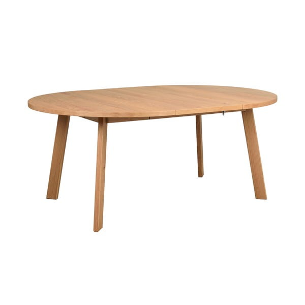 Okrugao proširiv blagovaonski stol u dekoru hrasta u prirodnoj boji ø 130 cm Glenside – Rowico-image-2