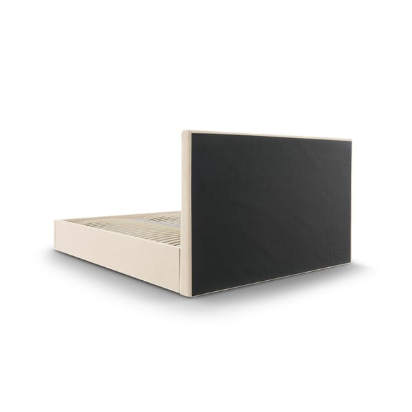 Bež bračni krevet od baršuna Mazzini Kreveti Nerin, 180 x 200 cm-image-4