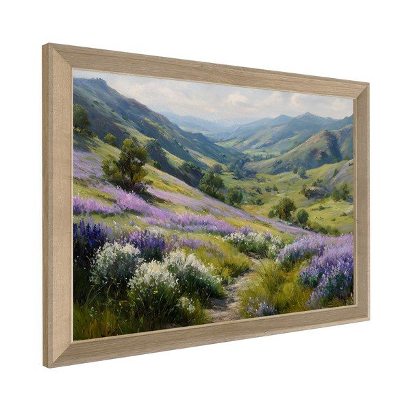 Tiskana slika s okvirom 75x56 cm Violet Hills – Styler-image-3