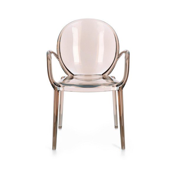 Svjetlo smeđa plastična vrtna stolica Camilla – Bizzotto-image-2