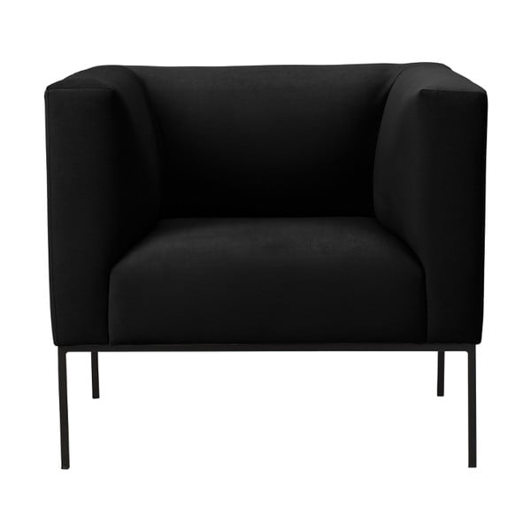 Crna fotelja Windsor & Co Sofas Neptune