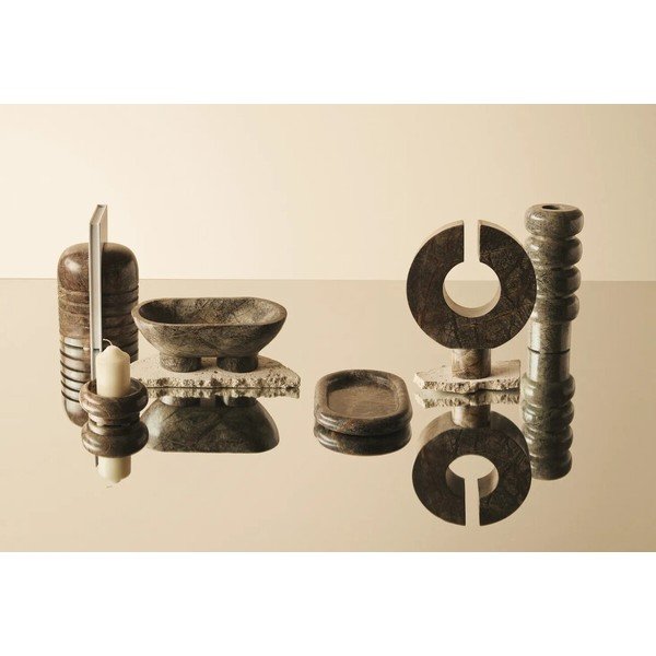 Zelena mramorna vaza (visina 25 cm) Fazio – Premier Housewares-image-2