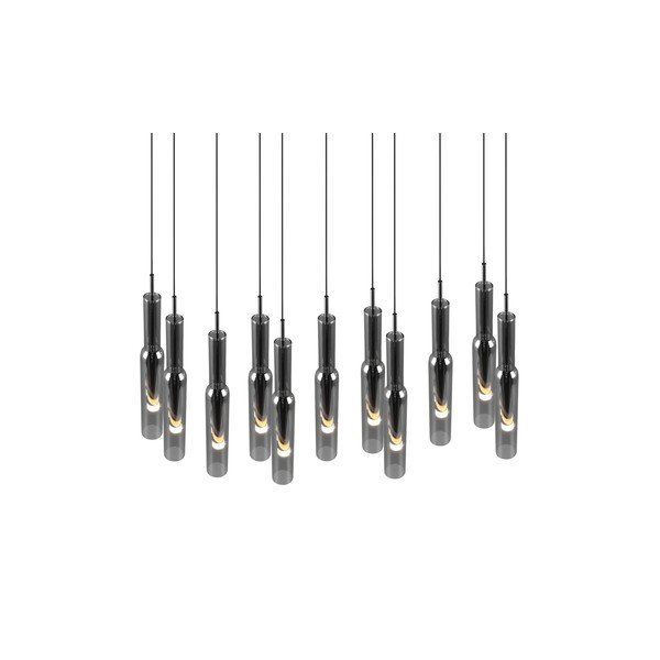 LED viseća svjetiljka u srebrnoj boji sa staklenim sjenilom Lucent – Trio Select-image-1
