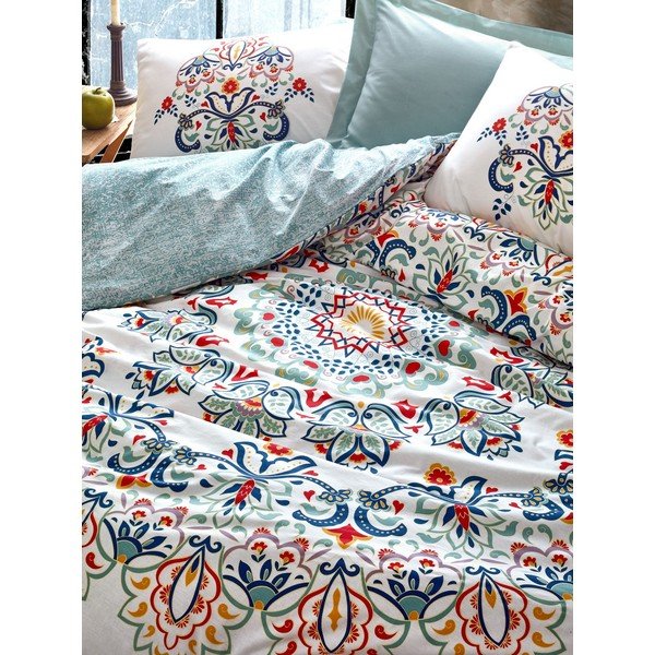 Pamučna posteljina s plahtama Cotton Box Sezan, 200 x 220 cm-image-1