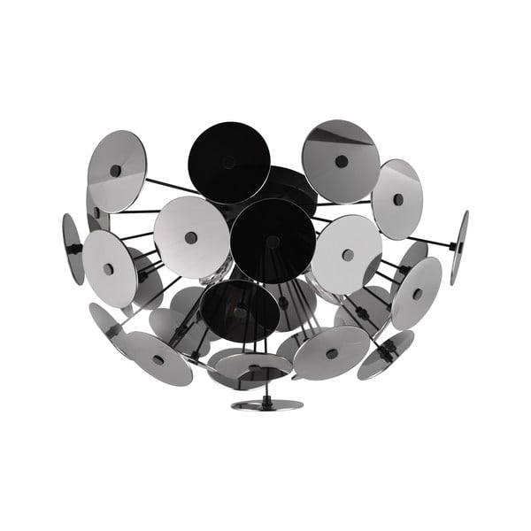 Mat crna stropna svjetiljka Discalgo – Trio