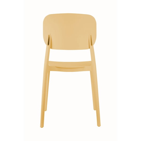 Žuta  plastična blagovaonska stolica Cheer – Leitmotiv-image-2