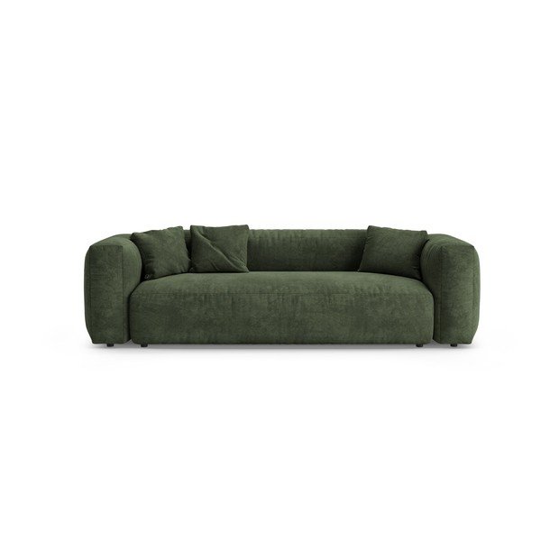 Zelena baršunasti sklopiva sofa 264 cm – Micadoni 