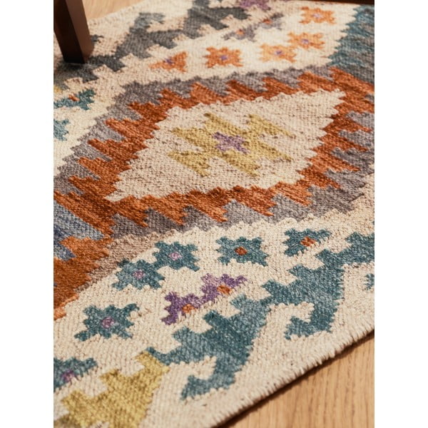 Obostrana/ručno rađena vunena staza 60x190 cm Kamal Oasis – Nouristan-image-4