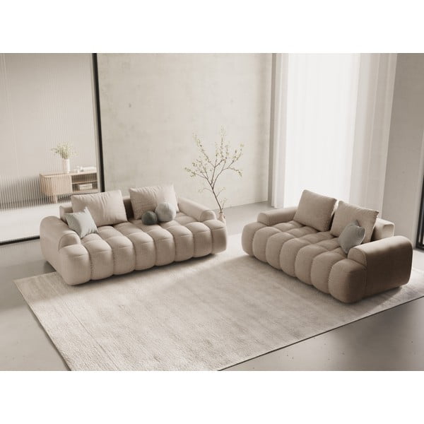 Svjetlo smeđa sofa 175 cm Linz – Cosmopolitan Design-image-1