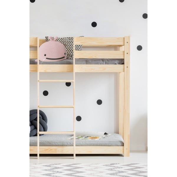 Dječji krevet na kat od borovine 90x190 cm CLP - Adeko-image-2