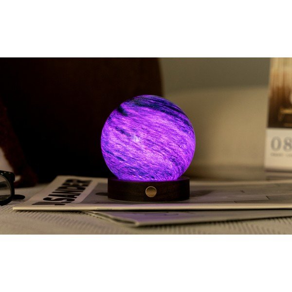 Tamno smeđi/u tamnoj prirodnoj boji svjetlosni ukras s USB ø 8 cm Stellar Ocean – Gingko-image-3