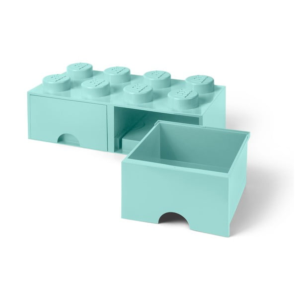 Mint zelena kutija za pohranu s dvije ladice LEGO®-image-4