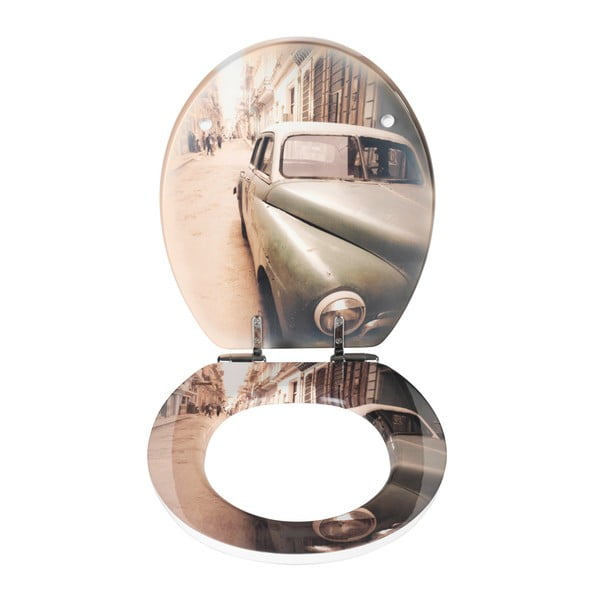 WC sjedalo s lakim zatvaranjem Wenkoo Old Time Car, 44.5 x 38 cm-image-1