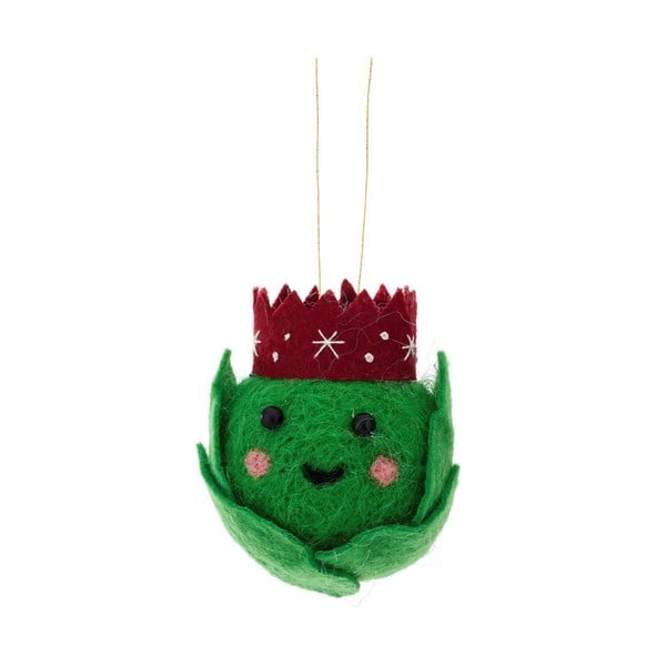 Tekstilni ukras za božićno drvce Brussel Sprout – Sass & Belle