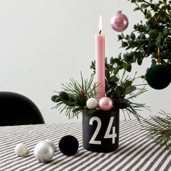 Crni porculanski svijećnjak Design Letters-image-3