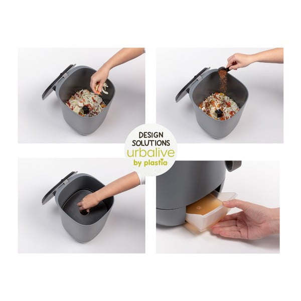 Sivi komposter Plastia Bokashi-image-2